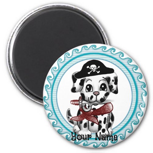 Puppy Dog Pirate custom name  Magnet