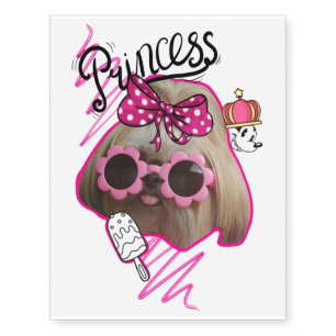 Puppy Dog Princess Temporary Tattoos