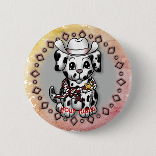 Puppy Dog Sheriff  Button