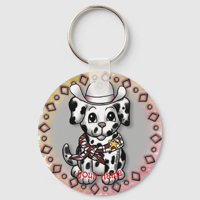 Puppy Dog Sheriff  Keychain (Front)