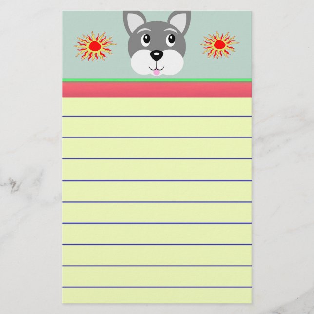 Puppy Dog Stationery (Front)