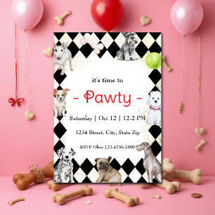 Puppy Dog Themed Party Invitation