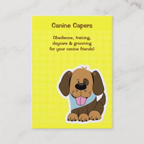 Puppy Dog Training Class Petsitting Pet Sitter Business Card