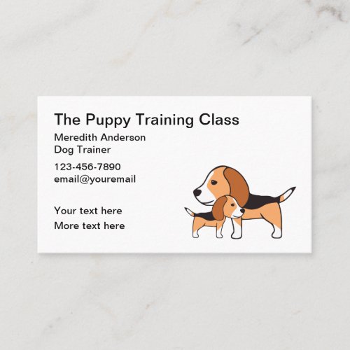 Puppy Dog Training Services Business Card