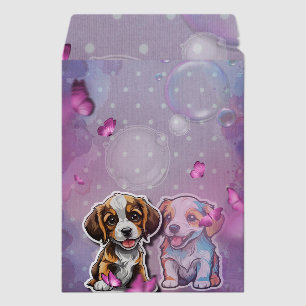 Puppy Dreaming Envelope Mailers