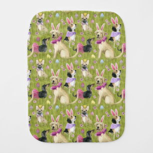 Puppy Easter Collection Baby Burp Cloth