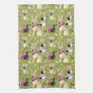 Puppy Easter Collection Kitchen Towel