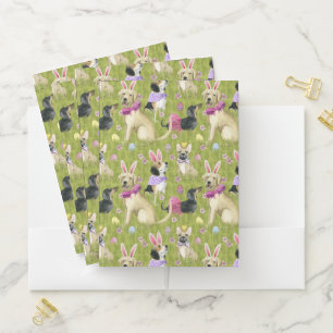 Puppy Easter Collection Pocket Folder