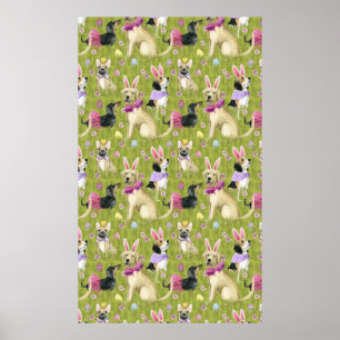Puppy Easter Collection Poster