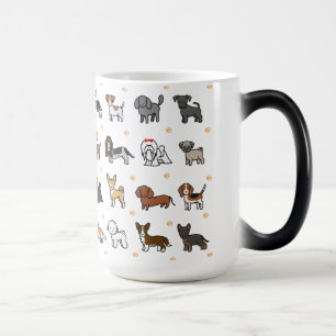 puppy emojis color morph mug