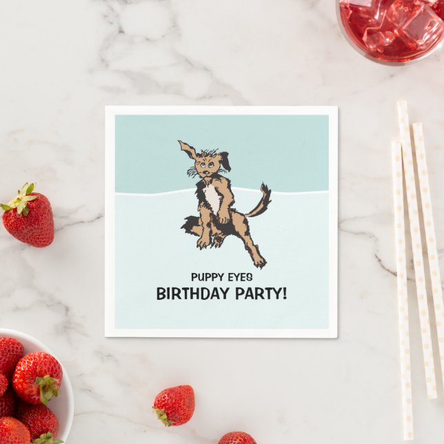 Puppy Eyes Birthday Party! Napkins (Insitu)