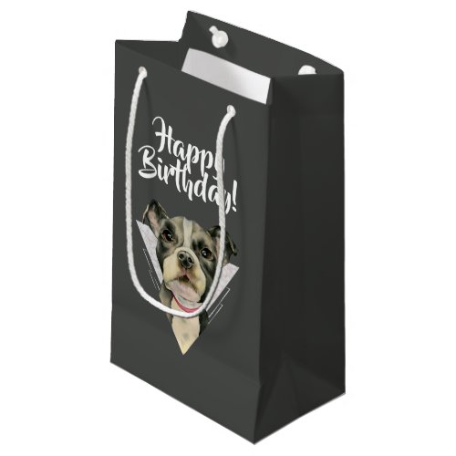 Puppy Eyes Happy Birthday Small Gift Bag