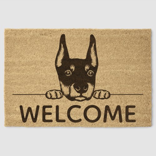 Puppy Eyes II Design Coir Door Mat