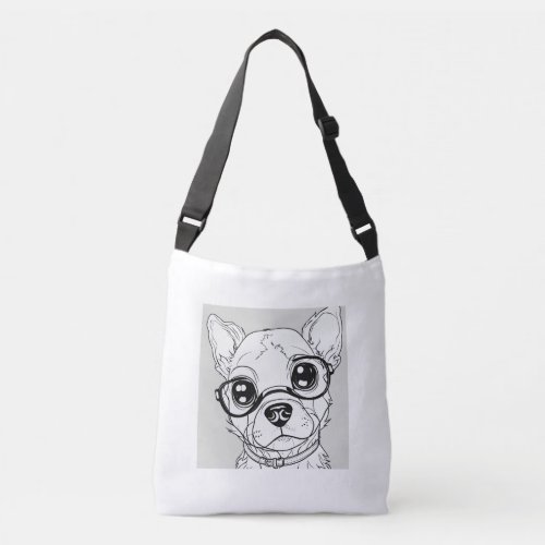 Puppy face crossbody bag