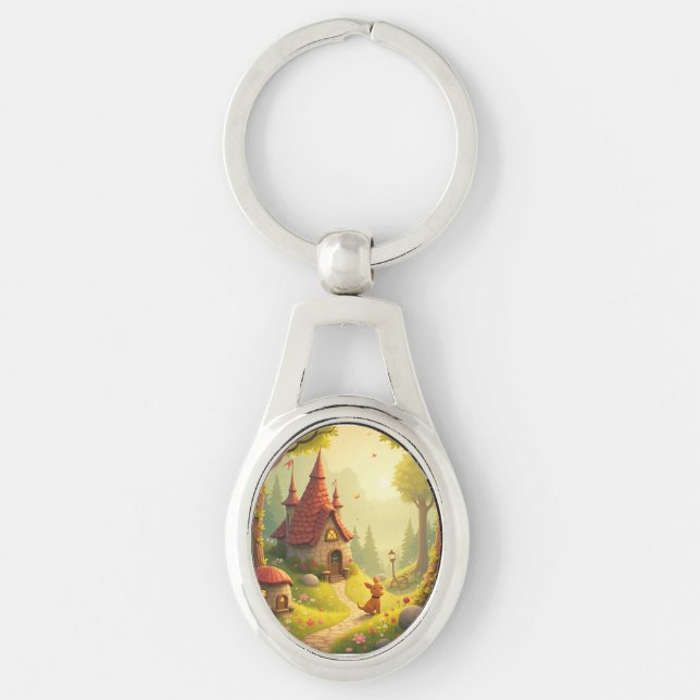 Puppy fairy tale keychain (Front)