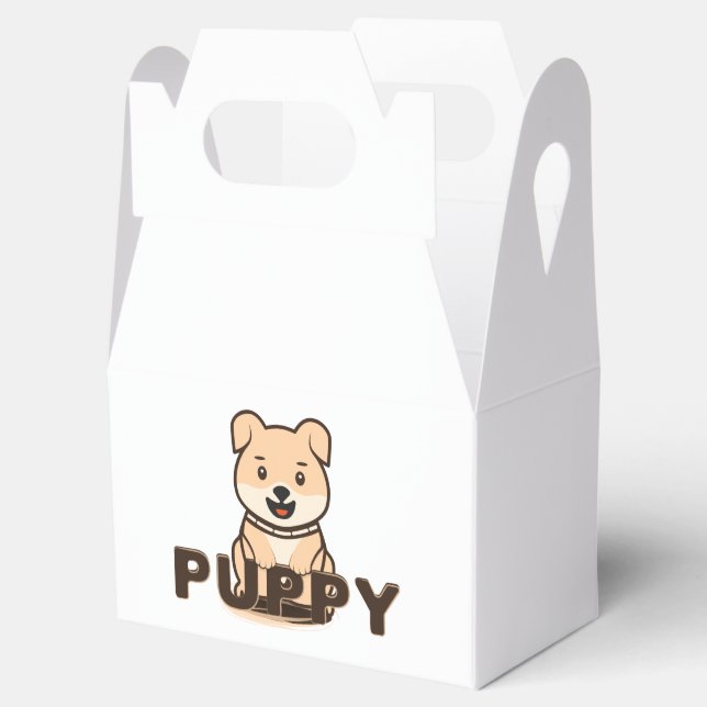 Puppy Favor Boxes (Opened)