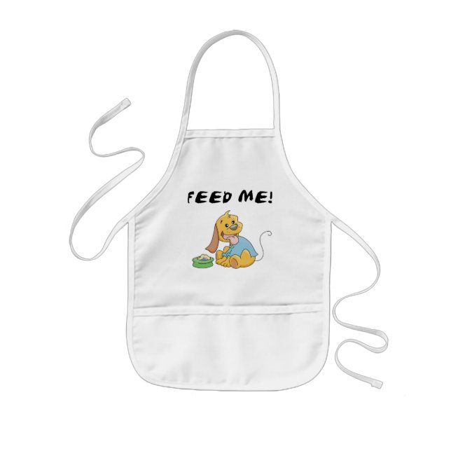 Puppy Feed Me Tshirts and Gifts Kids' Apron (Front)