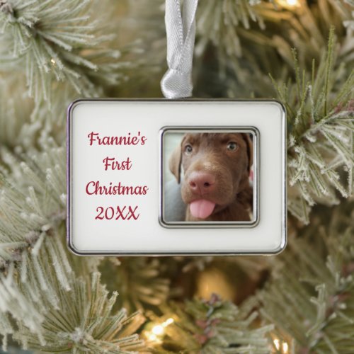Puppy First Christmas Christmas Ornament