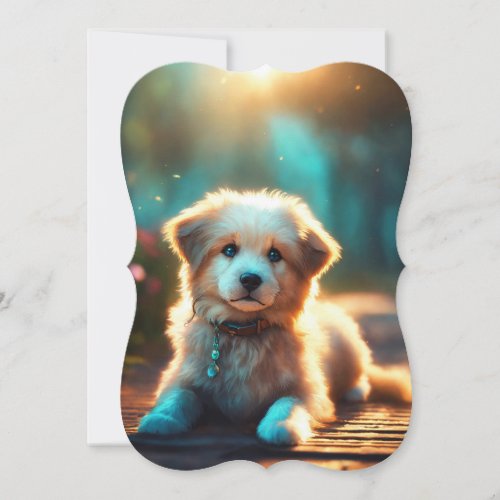 puppy flat card