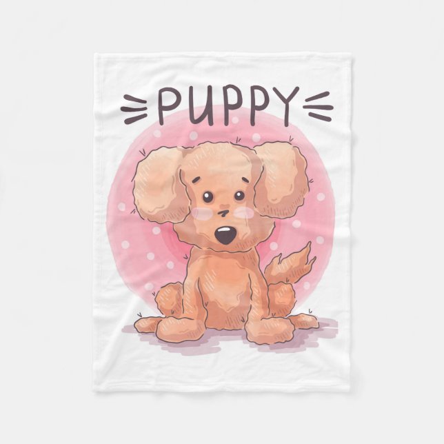 Puppy Fleece Blanket (Front)