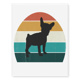 puppy french bulldog -  sunset frenchie lover pre temporary tattoos