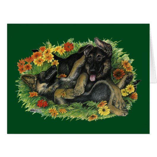 Puppy Garden Cards (Front Horizontal)