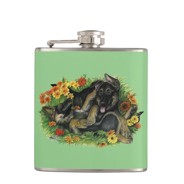 Puppy Garden Flask (Front)