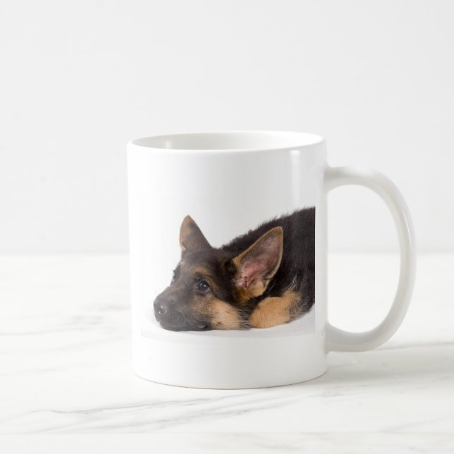 puppy german sheperd coffee mug (Right)