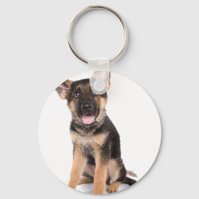 puppy German shepherd Keychain (Front)