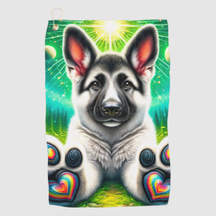 Puppy Golf Towel