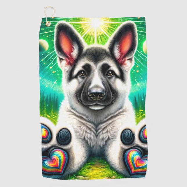 Puppy Golf Towel (Front)