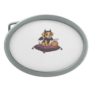 Puppy Halloween Classic T-Shirt Belt Buckle