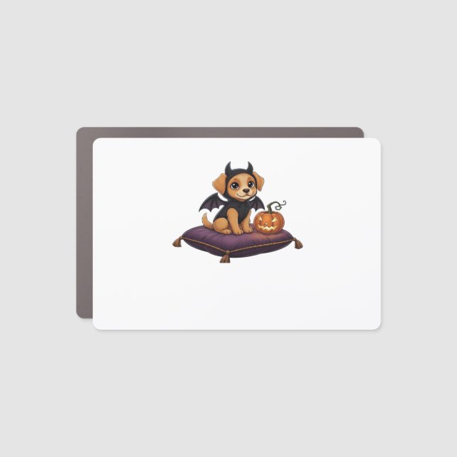Puppy Halloween Classic T-Shirt Car Magnet (Front)