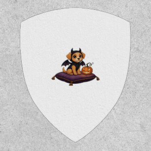 Puppy Halloween Classic T-Shirt Patch