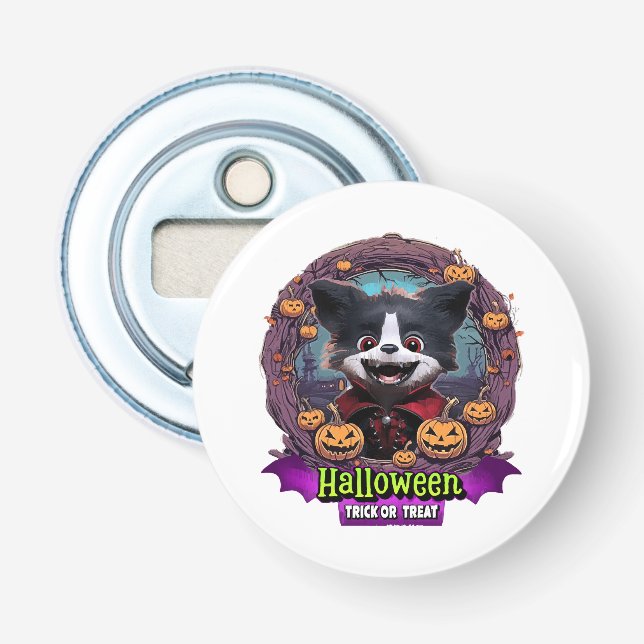 Puppy Halloween Costume Bottle Opener (Front)