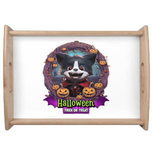 Puppy Halloween Costume Serving Tray