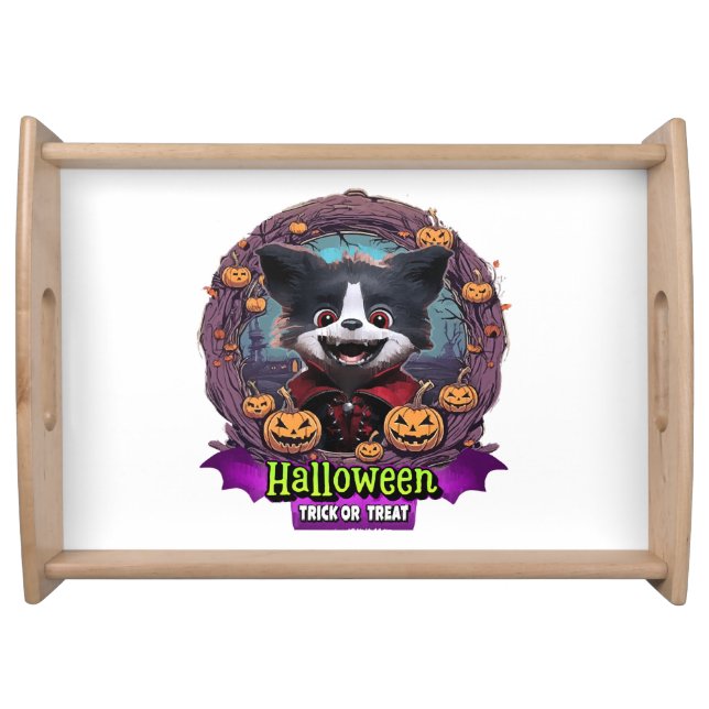 Puppy Halloween Costume Serving Tray (Front)