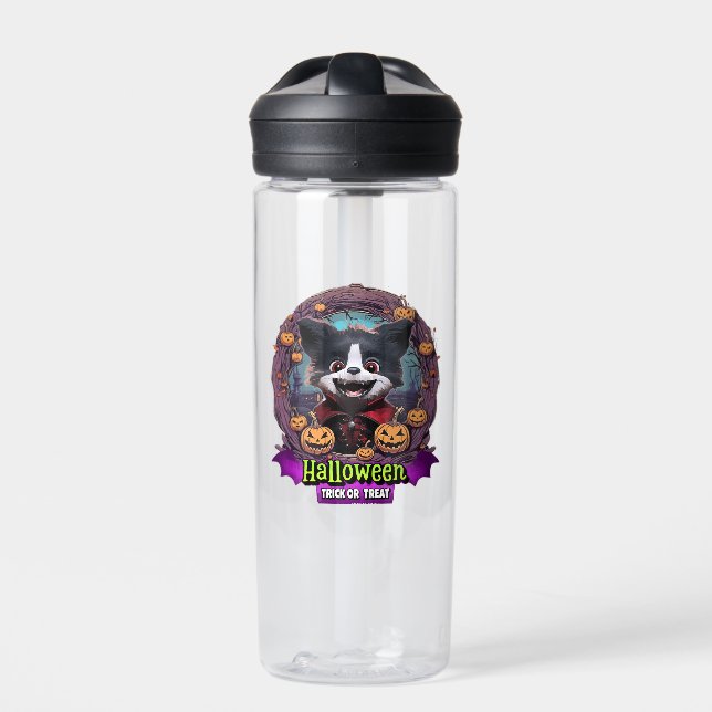 Puppy Halloween Costume Water Bottle (Front)