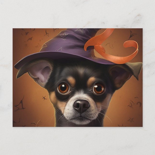 Puppy Halloween Postcards (Front)