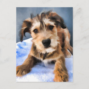 Puppy Holiday Postcard