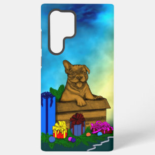 Puppy in A Box , Merry Xmas Samsung Galaxy S22 Ultra Case