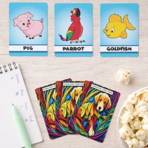 Puppy In A Rainbow World Monogram Kids Match Game Matching Game Cards
