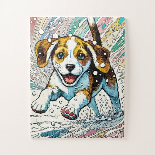 Puppy in the Snow 30 Piece Kids Puzzle