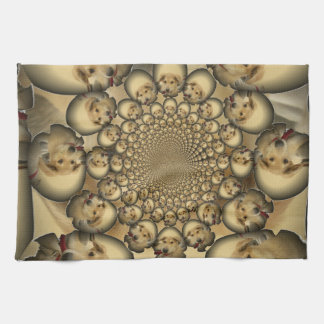 Puppy Kaleidoscope Art Print Towel
