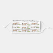 Puppy Kisses Cloth Face Mask (Front, Folded)