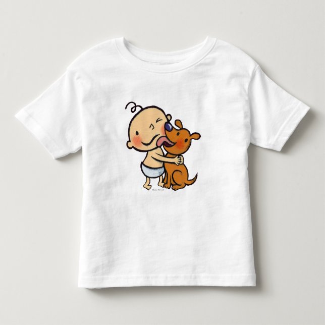 Puppy Kisses for the Baby Toddler T-shirt (Front)