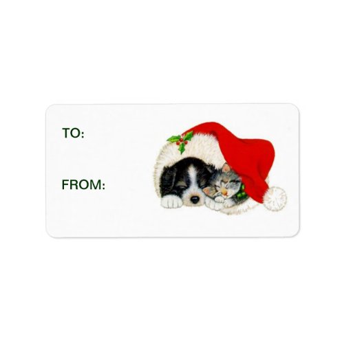 Puppy Kitten Gift Stickers