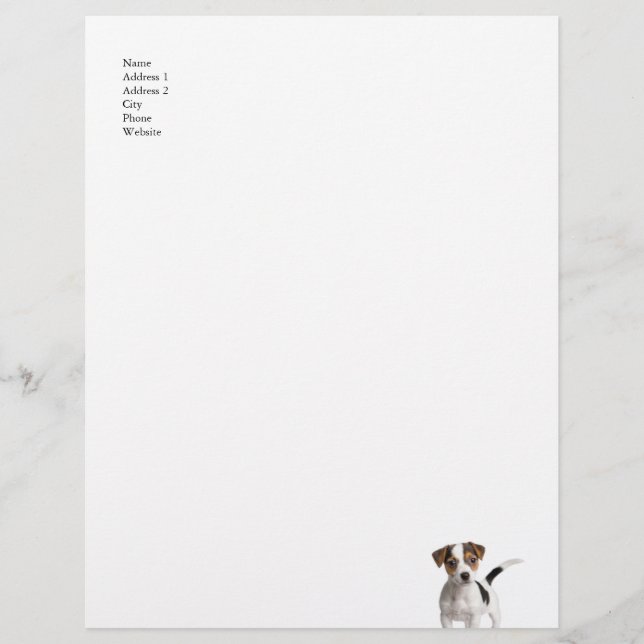 Puppy Letterhead (Front)