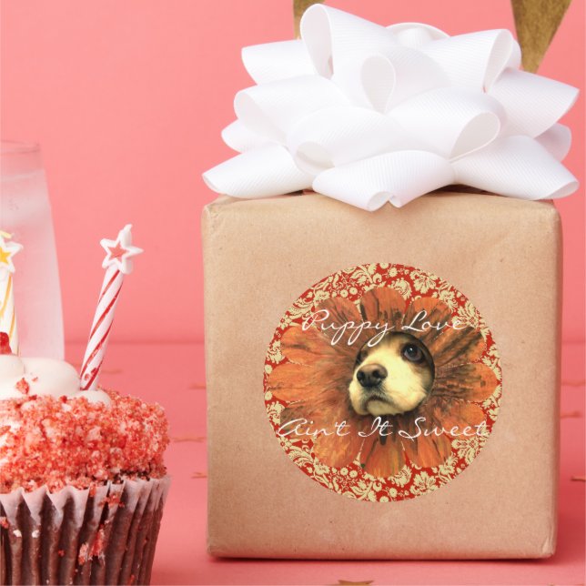 Puppy Love  Ain't It Sweet Sticker (Party)