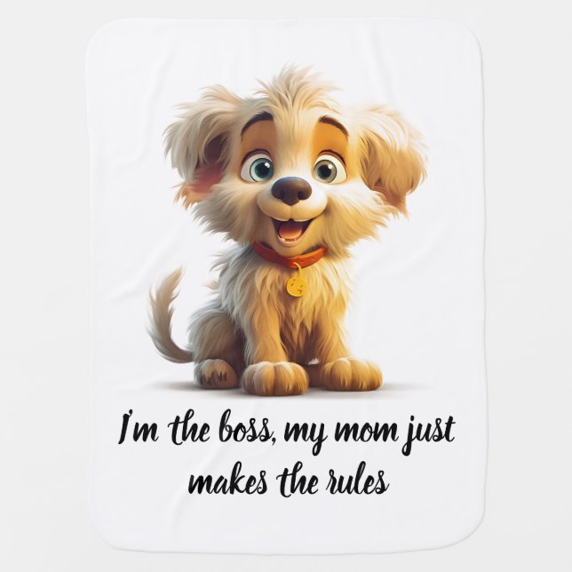 Puppy Love Baby Blanket (Front)